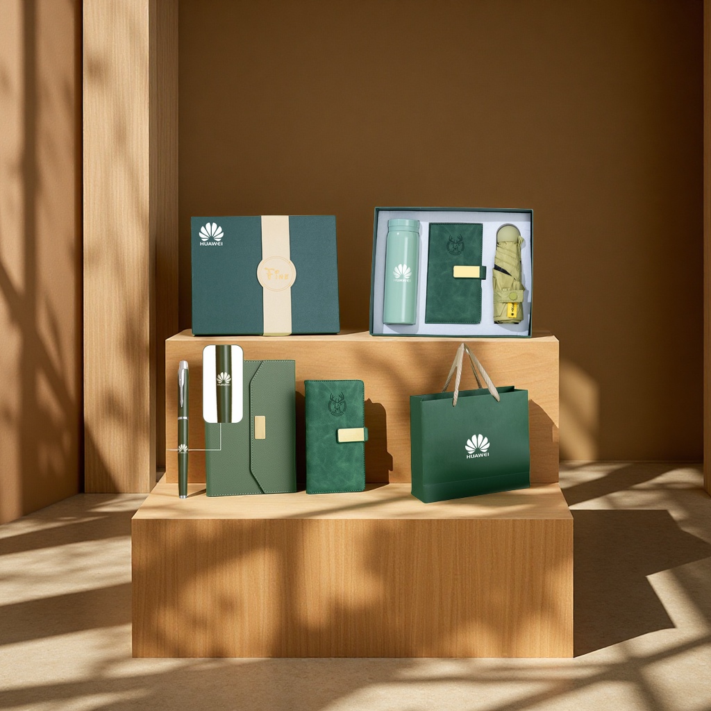 Corporate year-end party gift sets with logo printing, office notebooks, business souvenirs, school souvenirs, cultural festival supplies Application Scenario