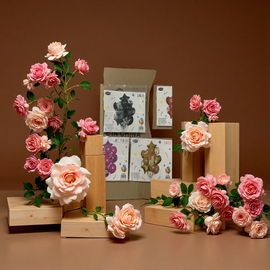 五角星心形亮片球乳胶气球珠光气球装饰派对布置创意节日庆典用品