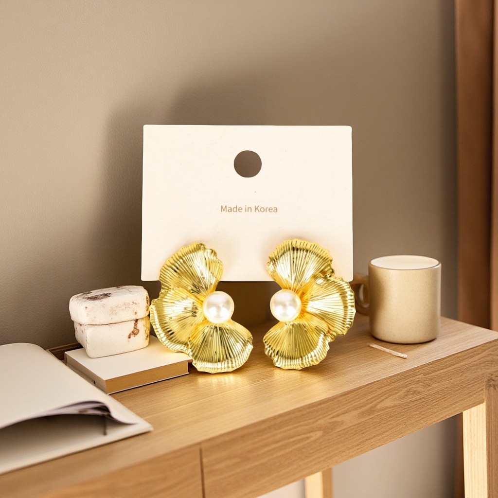 耳钉日韩简约时尚个性百搭银色耳饰女学生气质潮流轻奢款