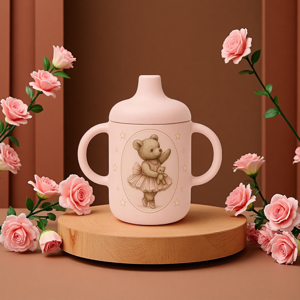 Silicone water cup with printing, anti-slip, shock-resistant, portable, creative and personalized customized water cup accessories Application Scenario