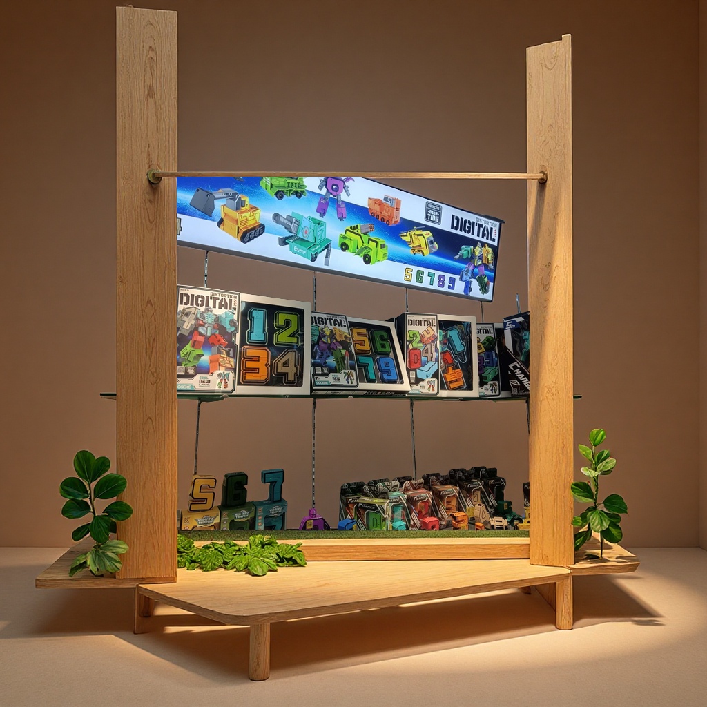 Children's wooden table, soft building block model, amusement facilities, children's gift set, educational toys, creative combination Specification image