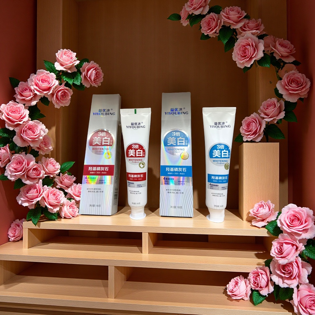 佳洁士3D炫白茉莉茶爽牙膏180g防蛀含氟清新口气新包装随机