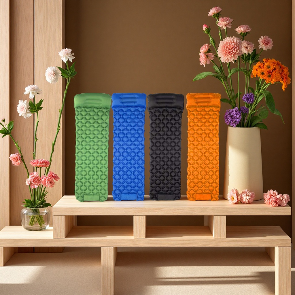 户外充气床垫便携防潮野营休闲加厚防水充气垫露营用品