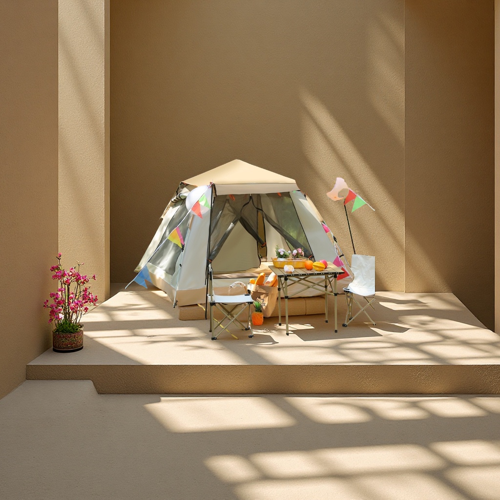 Outdoor tents are waterproof, windproof, camping, multi-functional, portable, lightweight, durable and suitable for all seasons details Picture