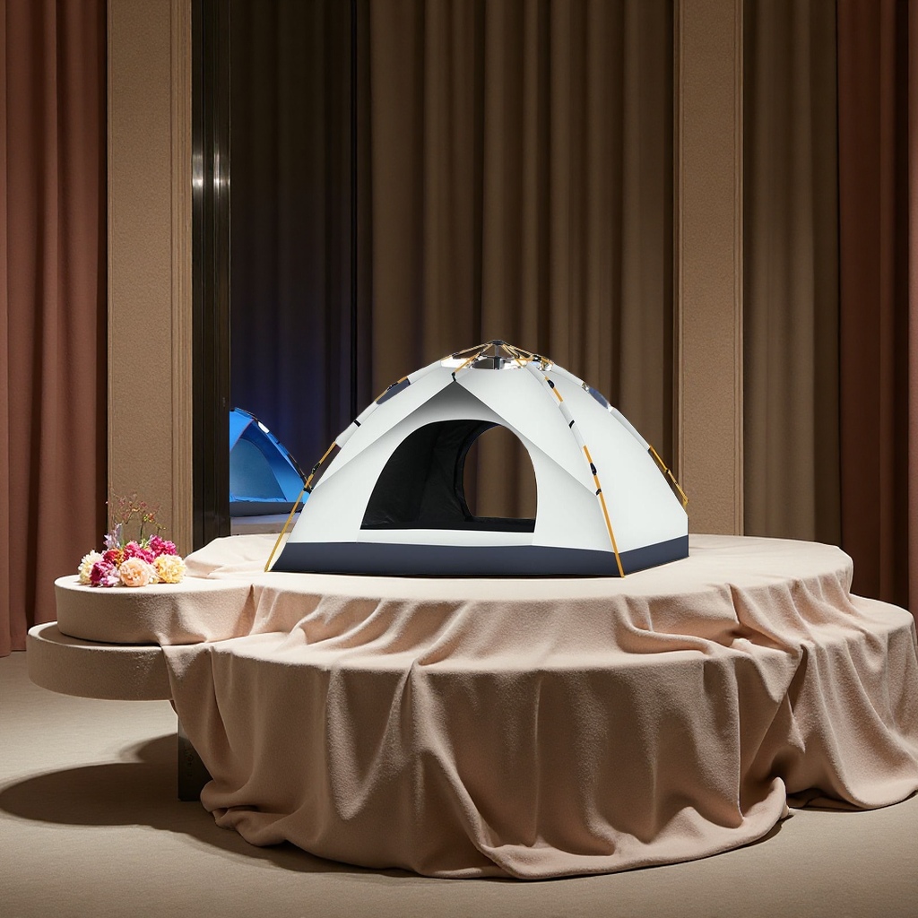 Outdoor tent, waterproof and windproof, double-layer portable camping tent, lightweight, durable and multi-functional tent Specification image