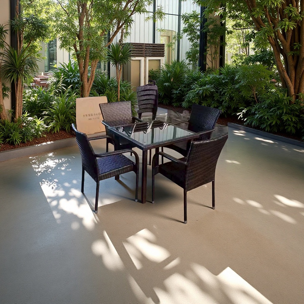 花园户外桌椅组合功夫茶桌子jha-165a耐候防腐休闲休闲餐桌椅套装