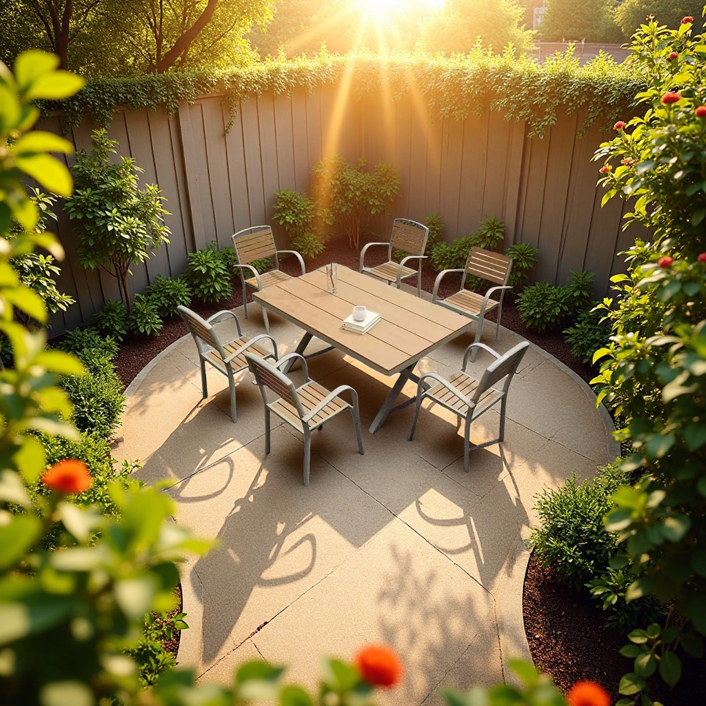 户外实木桌椅实物图