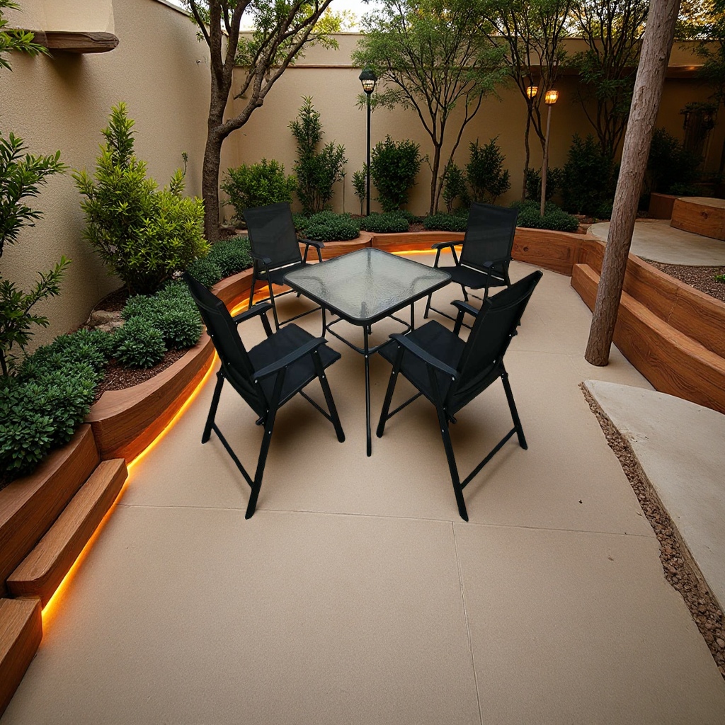 户外金属桌椅实物图