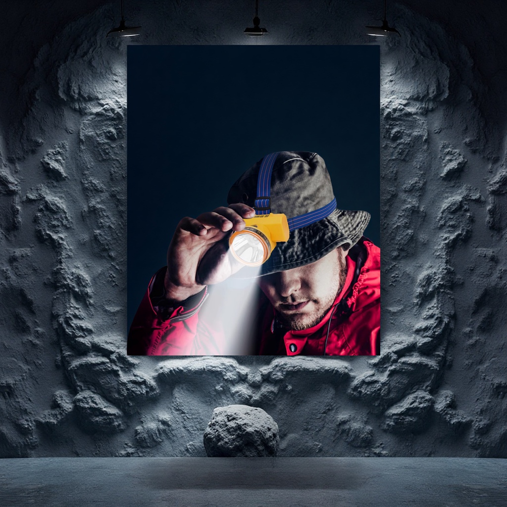 High-power LED waterproof fishing lamp, head-mounted ultra-bright strong light, long-lasting outdoor rechargeable lithium battery sensor headlamp, sports mountain camping products Specification image