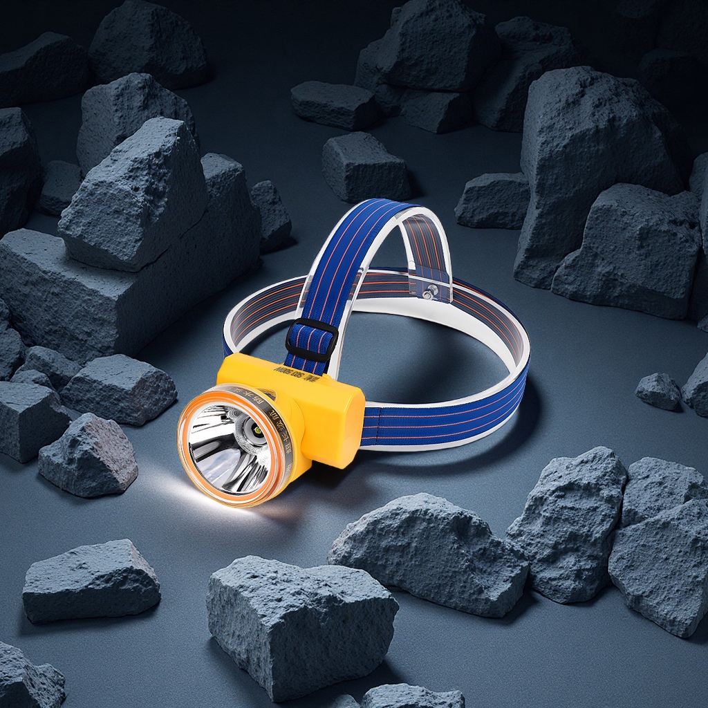 High-power LED waterproof fishing lamp, head-mounted ultra-bright strong light, long-lasting outdoor rechargeable lithium battery sensor headlamp, sports mountain camping products Item Picture