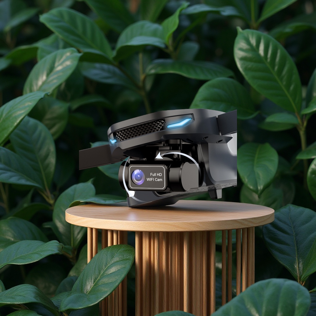 The new cross-border unmanned aerial vehicle, brushless motor unmanned aerial vehicle, folding quadcopter aerial photography aircraft, dual-lens remote control toy patrol civilian unmanned aerial vehicle 9 series details Picture