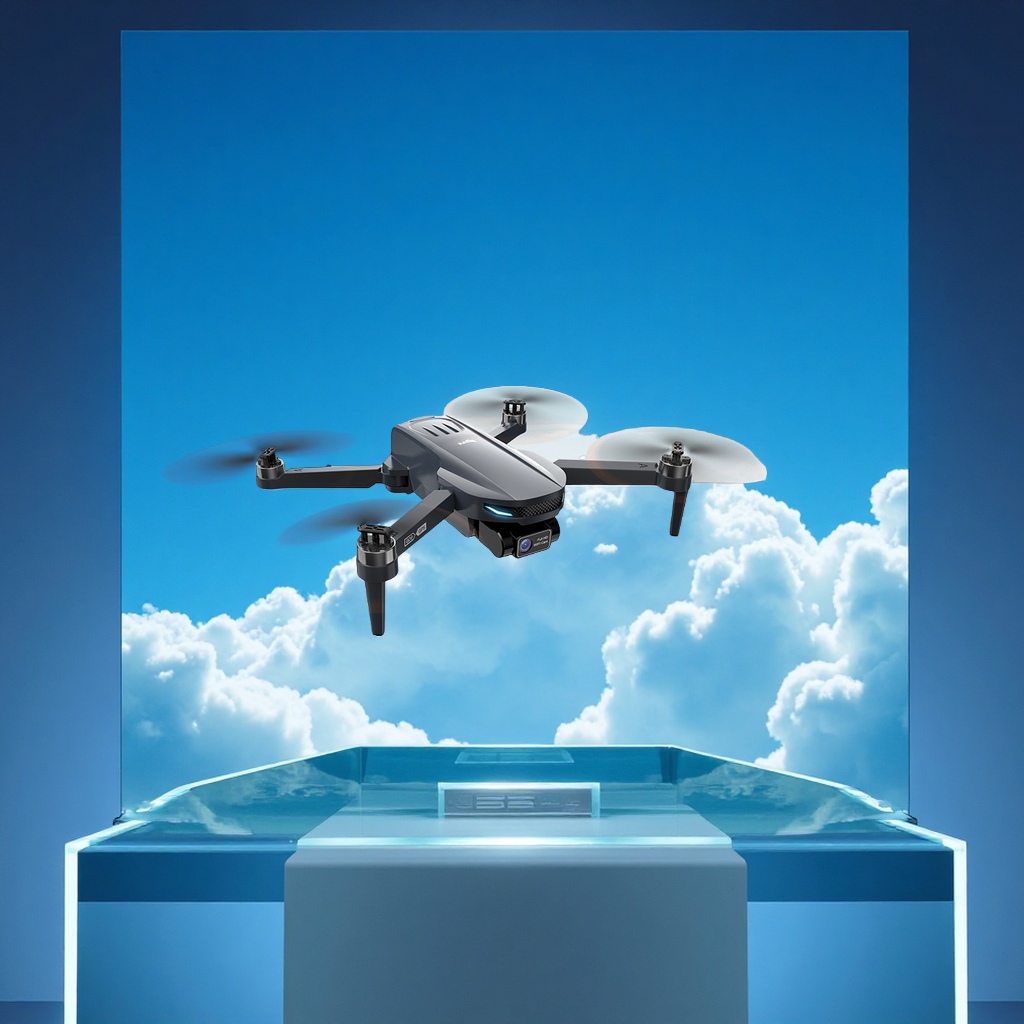 The new cross-border unmanned aerial vehicle, brushless motor unmanned aerial vehicle, folding quadcopter aerial photography aircraft, dual-lens remote control toy patrol civilian unmanned aerial vehicle 9 series Specification image