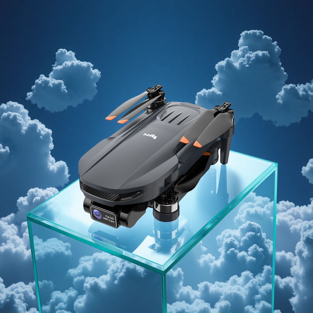 The new cross-border unmanned aerial vehicle, brushless motor unmanned aerial vehicle, folding quadcopter aerial photography aircraft, dual-lens remote control toy patrol civilian unmanned aerial vehicle 9 series Item Picture