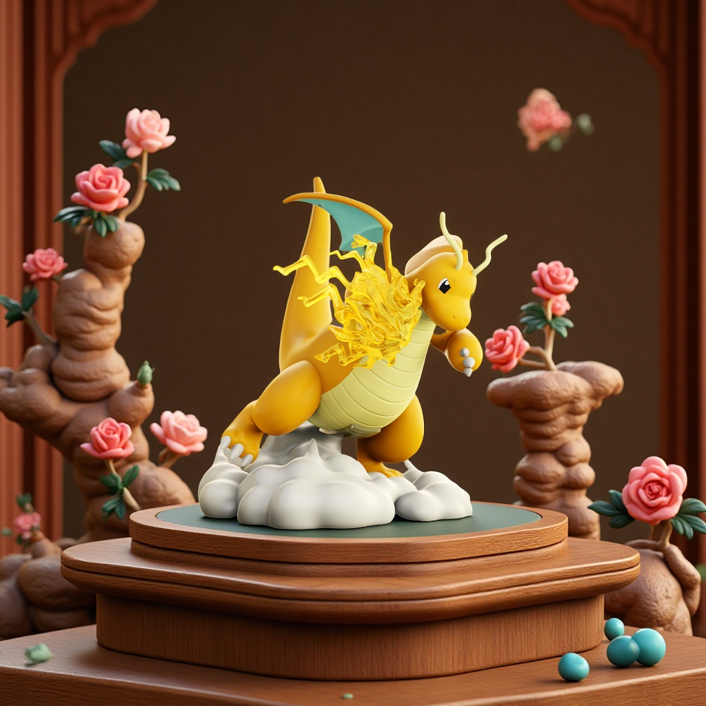Pokemon Call of Duty series collectible collectible collectible collectible figurines and models of Charizard, Wrigley Turtle and Bulbasaur flower Application Scenario