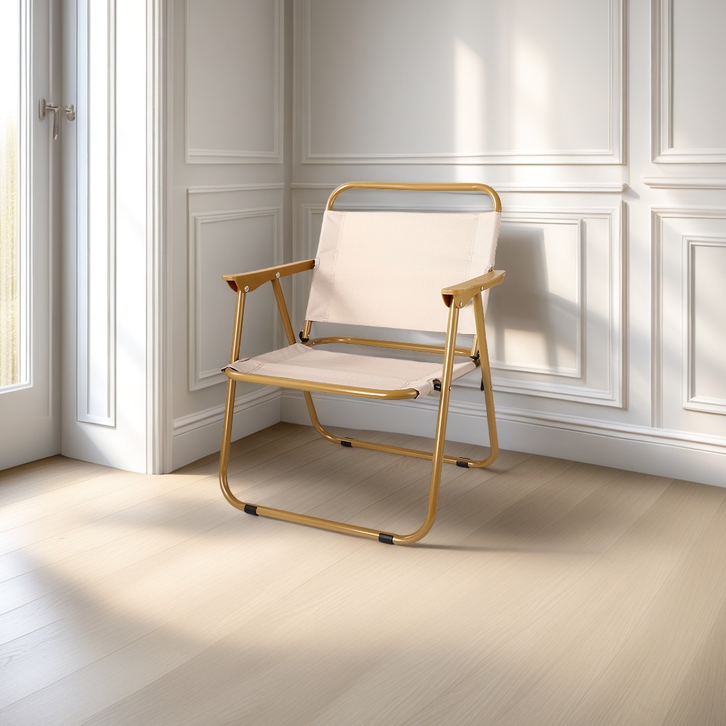 克米特靠背折叠椅月亮椅休闲靠背椅子多功能便携