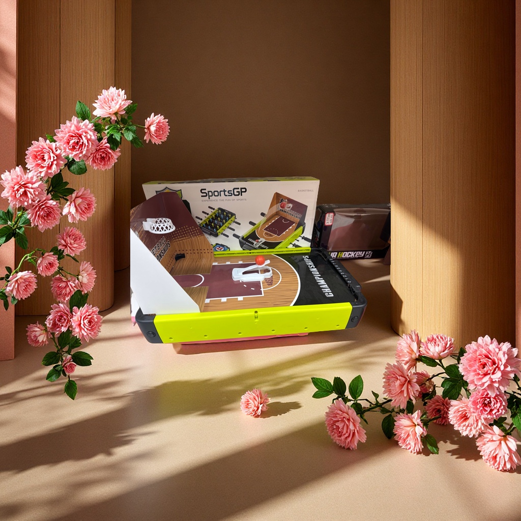 SportsGP系列桌面篮球玩具模拟篮球场景迷你篮球篮筐弹射投篮休闲互动适合全年龄趣味运动娱乐