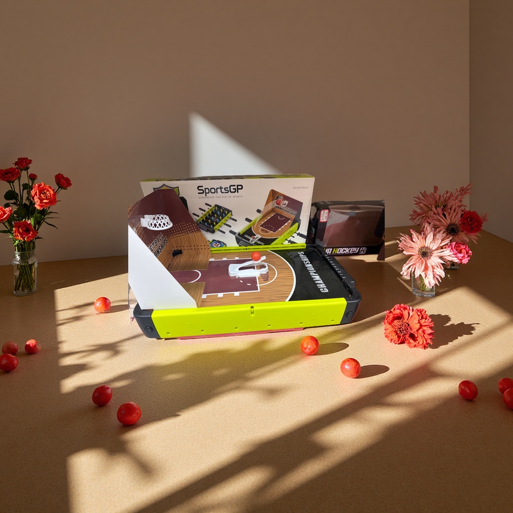 SportsGP系列桌面篮球玩具模拟篮球场景迷你篮球篮筐弹射投篮休闲互动适合全年龄趣味运动娱乐产品图