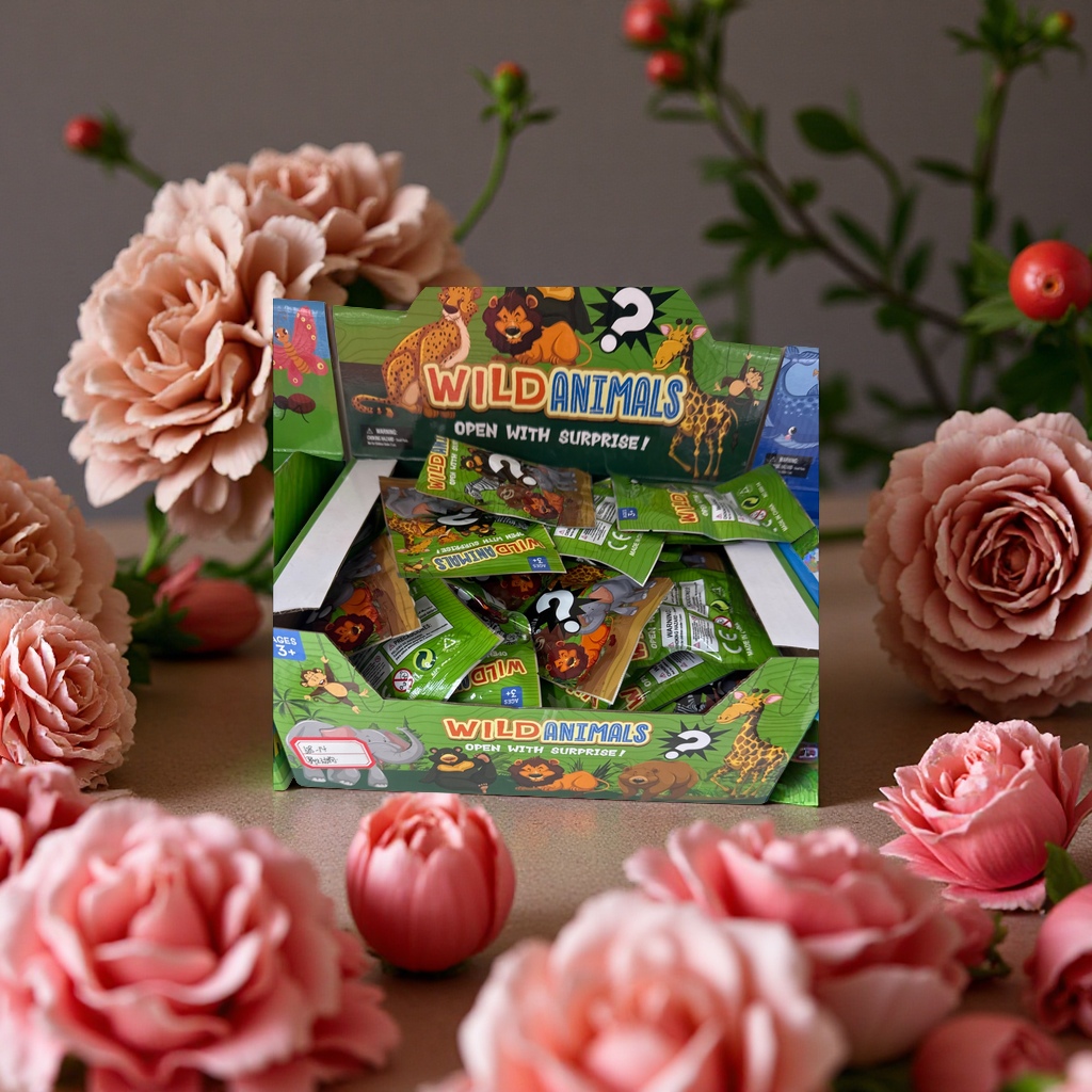 野生动物盲袋玩具3岁以上儿童科普认知收藏惊喜开箱多袋装狮子长颈鹿模型细节图