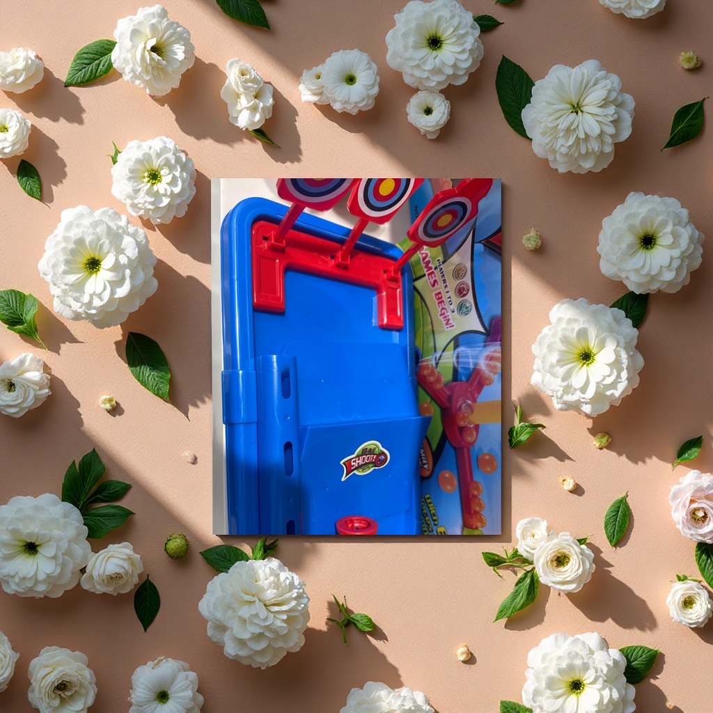 Ball Shoot桌面弹射玩具蓝红配色橙色小球手眼协调休闲解压亲子互动适合1-3人娱乐