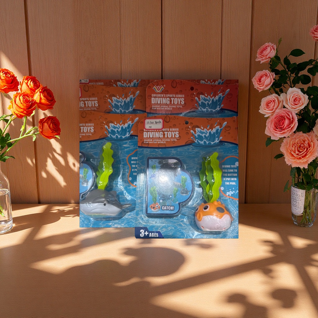 DIVING TOYS海洋动物潜水玩具儿童水中抓取泳池浴缸休闲玩具适合3岁以上海洋认知运动系列细节图