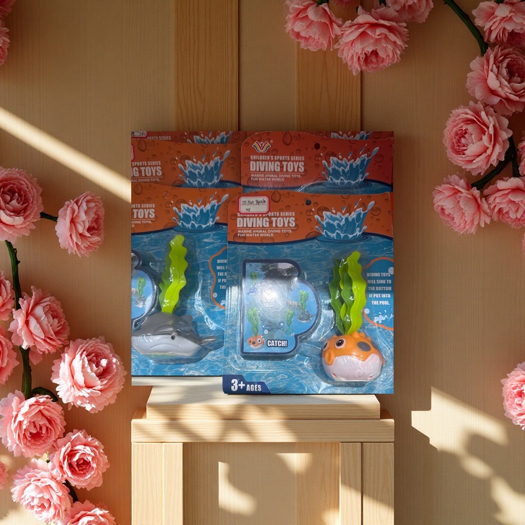 DIVING TOYS海洋动物潜水玩具儿童水中抓取泳池浴缸休闲玩具适合3岁以上海洋认知运动系列产品图