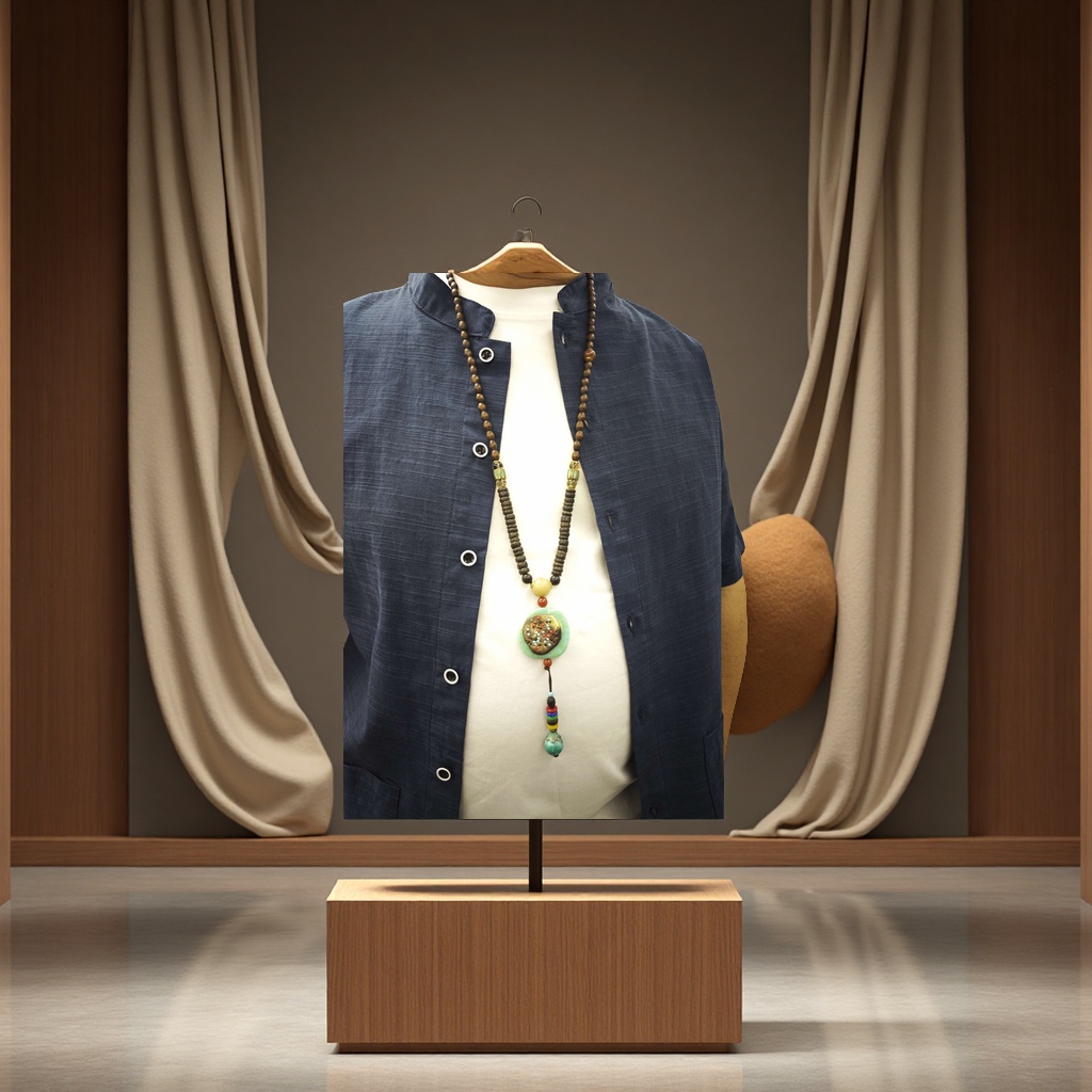 The Xingni long and simple sweater chain is versatile and casual, featuring a new Chinese style