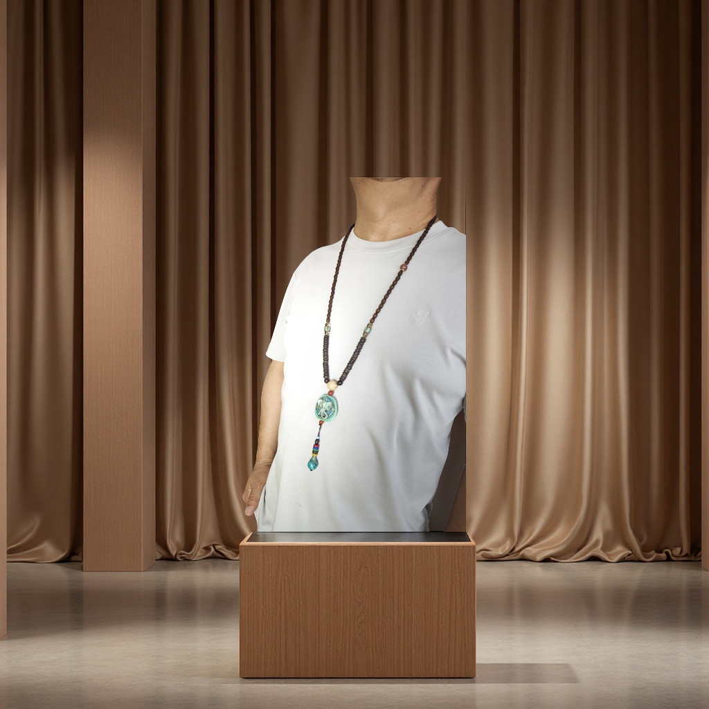 The Xingni long and simple sweater chain is versatile and casual, featuring a new Chinese style detail image 3