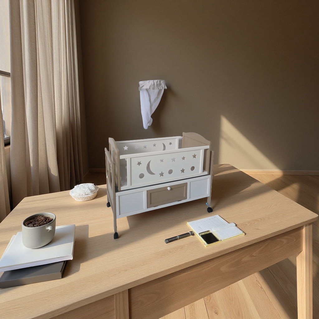 婴儿木床实木宝宝床婴儿床婴儿摇床儿童床带护栏环保无漆安全耐用多功能详情图5