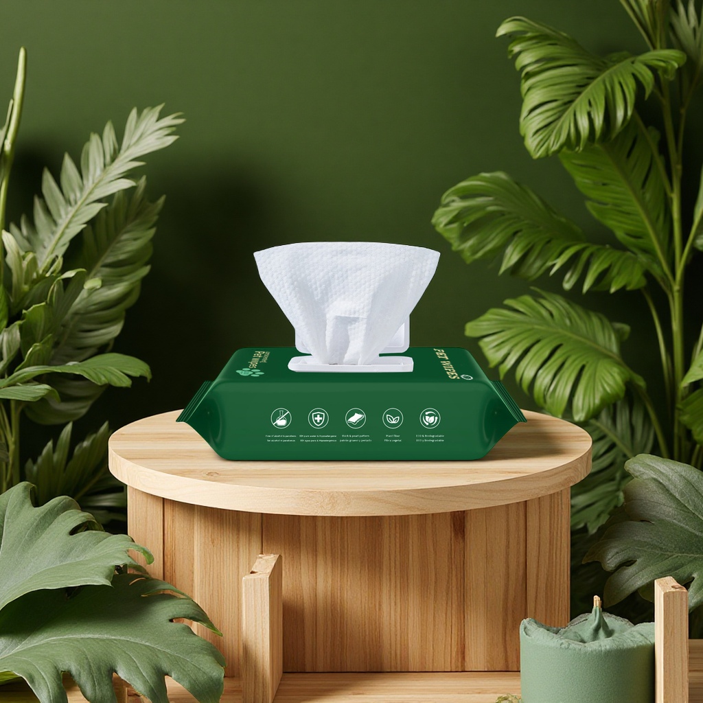 Customized pet-specific wet wipes deodorizing and antibacterial, thickened no-rinse wet wipes for cats and dogs, pet grooming and hair removal products Item Picture