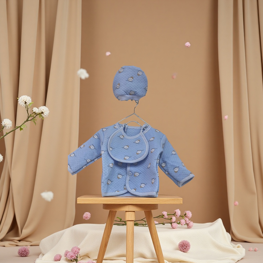 婴儿床品套件实物图