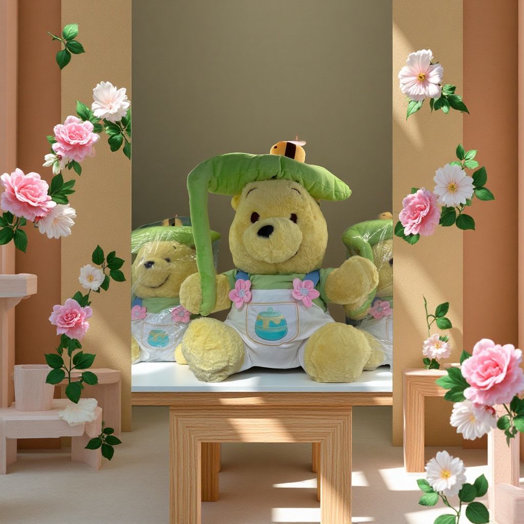 维尼熊毛绒玩偶50cm70cm可爱布娃娃儿童玩具软萌抱枕送礼佳品