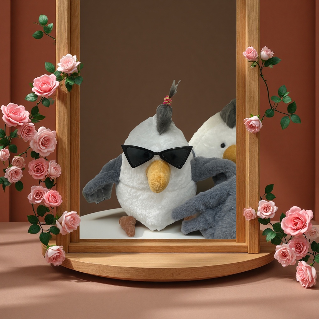 奇柏海鸥毛绒玩具可爱动物抱枕儿童玩偶柔软安慰玩偶礼物多款选择