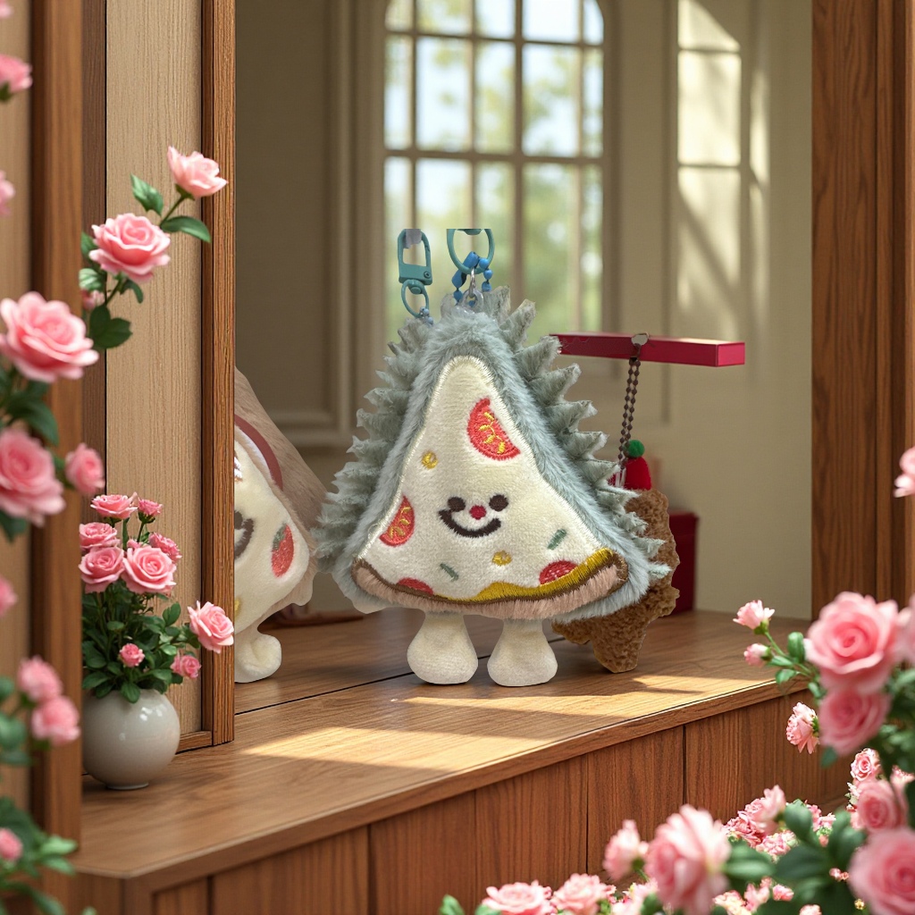 包包挂件白底实物图