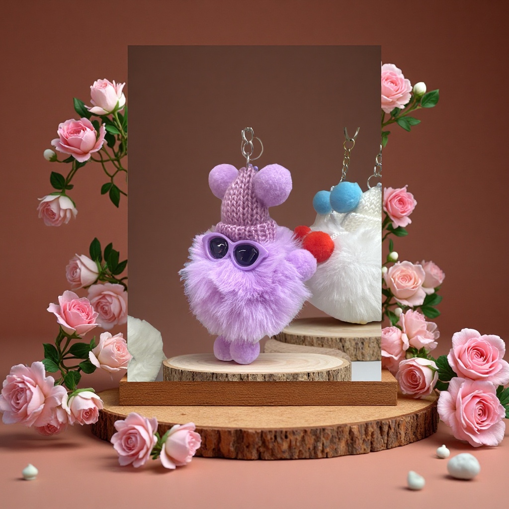 小煤球系列毛绒挂件可爱卡通软萌布艺装饰挂饰儿童礼物趣味摆件多款选择