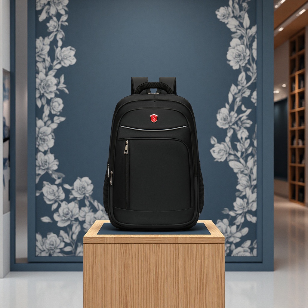 商务男女通用大容量双肩包批发中学生书包15.6寸笔记本背包箱包皮具休闲运动款