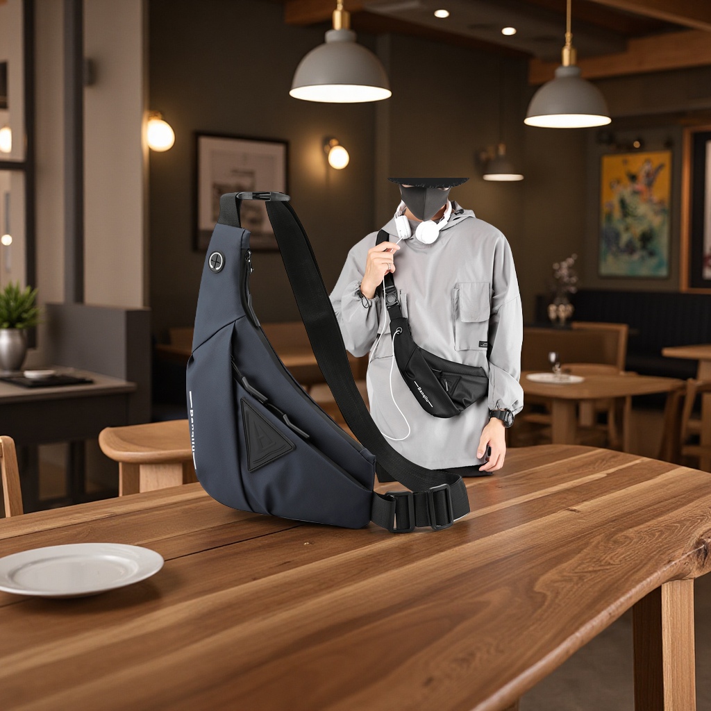 男士休闲斜挎包新款潮流单肩包户外出行贴身手机包箱包皮具男包