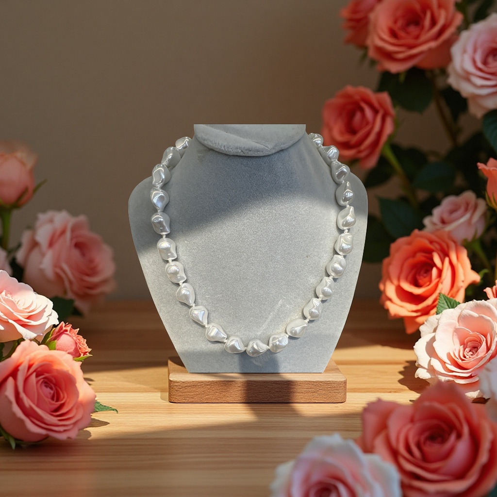 Baroque-style necklace, retro and individual metal chain, fashionable and trendy accessory, long necklace for women Specification image