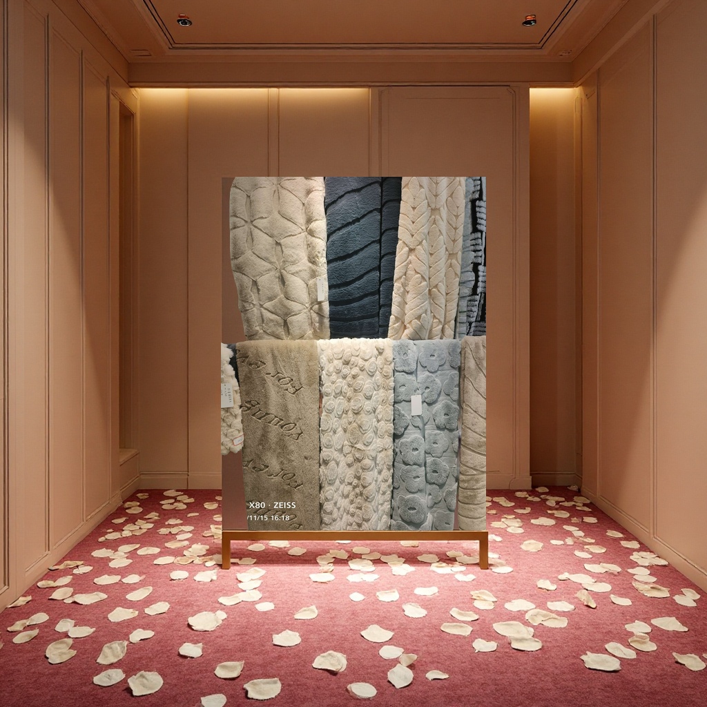 Thick and anti-slip carpet with crystal velvet, multi-functional floor mat for bedrooms, kitchens and bathrooms, soft and comfortable home carpet details Picture