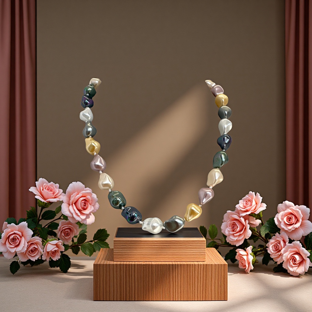 Baroque-style necklace, retro, individual, trendy, simple metal chain accessory, fashionable and versatile accessory