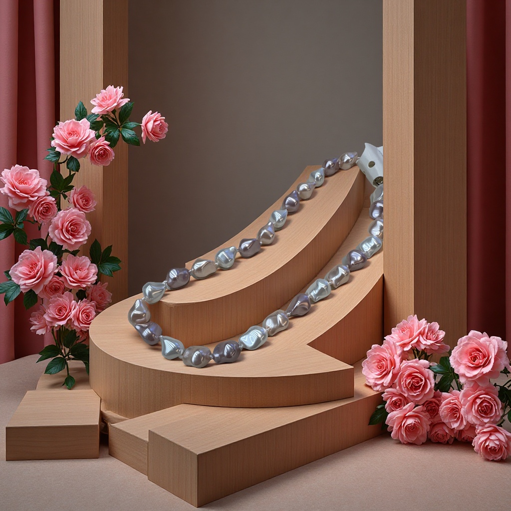 Baroque-style necklace, retro, individual, trendy, simple metal chain accessory, fashionable and versatile accessory Specification image