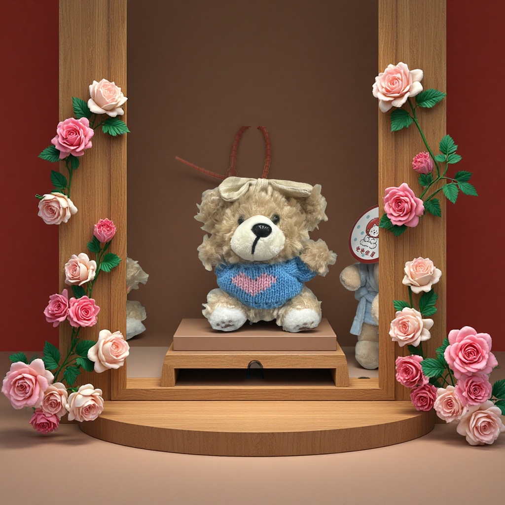 毛绒公仔、玩偶、娃娃实物图