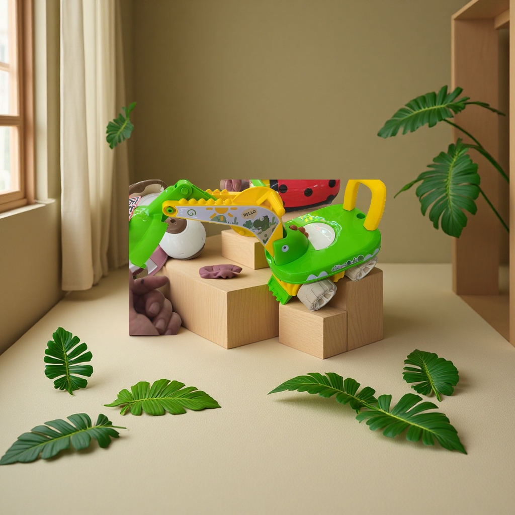 伍尊挖掘机小玩具批发儿童益智模型玩具趣味拼装适合赠品收藏多款可选