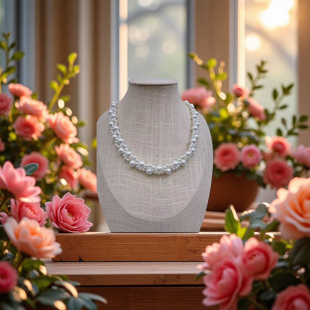 Shi Family Pearl hand-woven necklace is a fashionable, versatile and elegant accessory. It is a long and trendy accessory for women Application Scenario