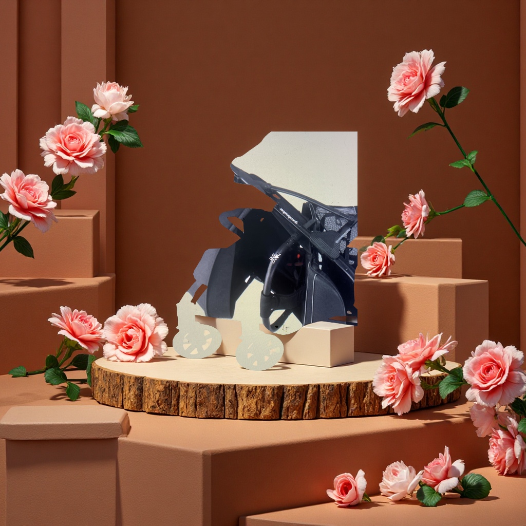 婴儿伞柄车轻便折叠多功能宝宝推车可调节手柄儿童伞车适用春夏秋季