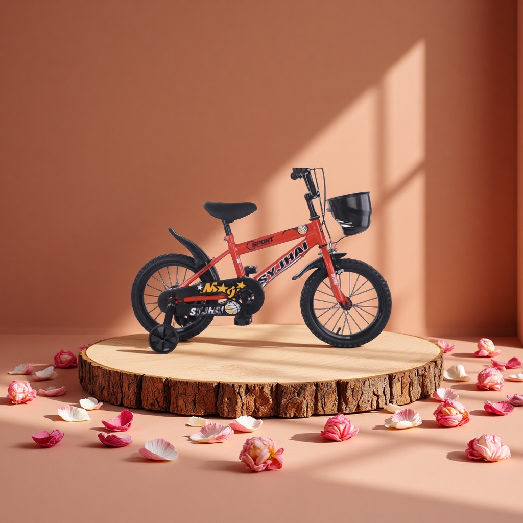 新款潮款儿童自行车12寸16寸多彩可调节安全耐用适合学步宝宝童车