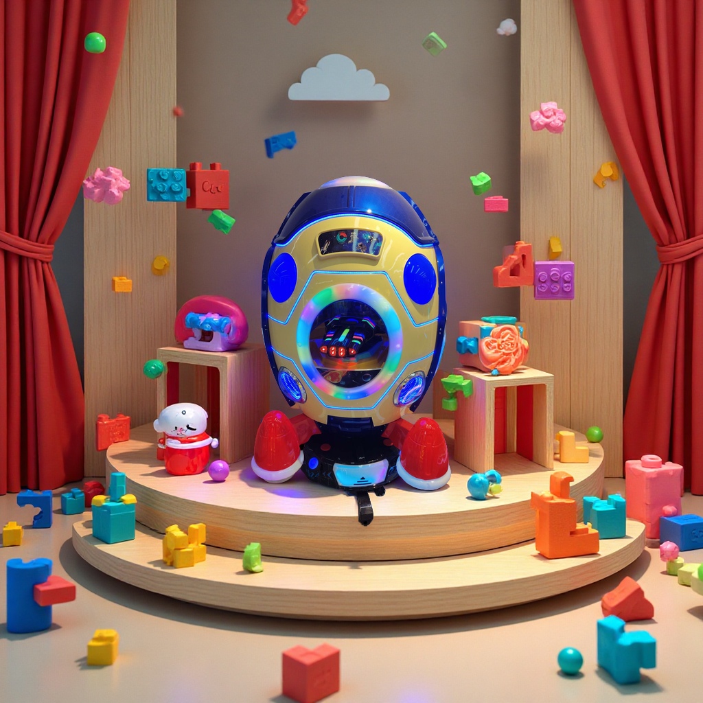 Factory direct sales of swing machines, rocking horses, square car game machines, gacha toys, children's excavators, Chilean toys, fun and educational toys, suitable for children's entertainment and collection