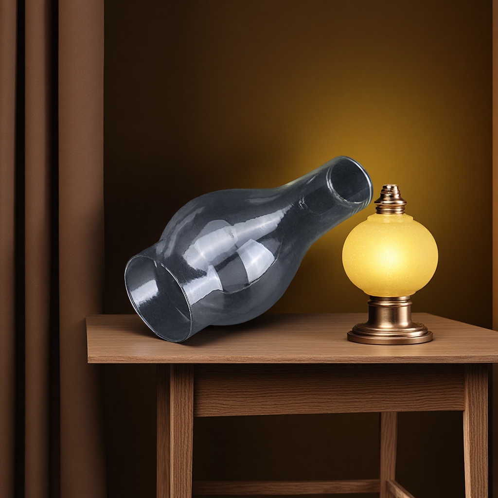 L555煤油灯玻璃灯罩直径53cm怀旧复古四爪灯头灯饰照明配件灯罩