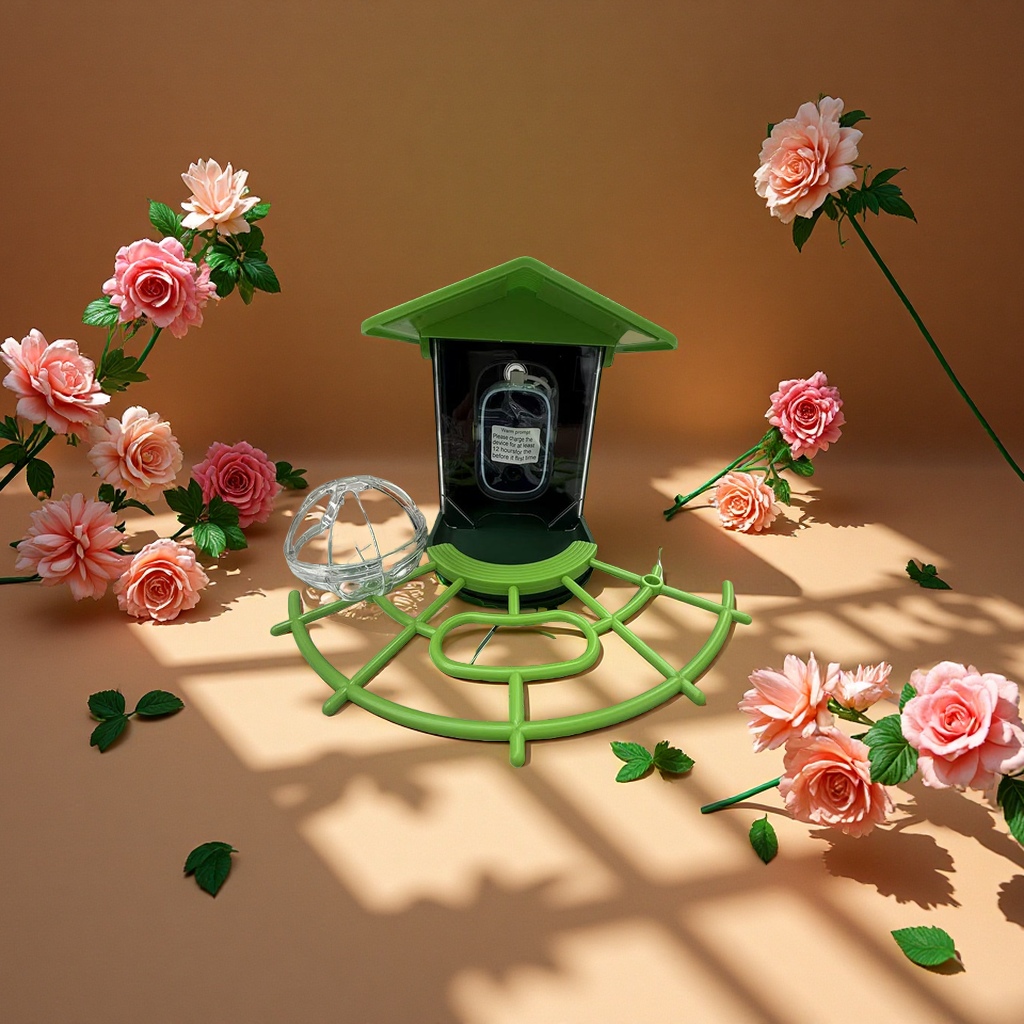 智能可视喂鸟器WiFi4G高清监控自动喂食鸟类设备适用户外室内