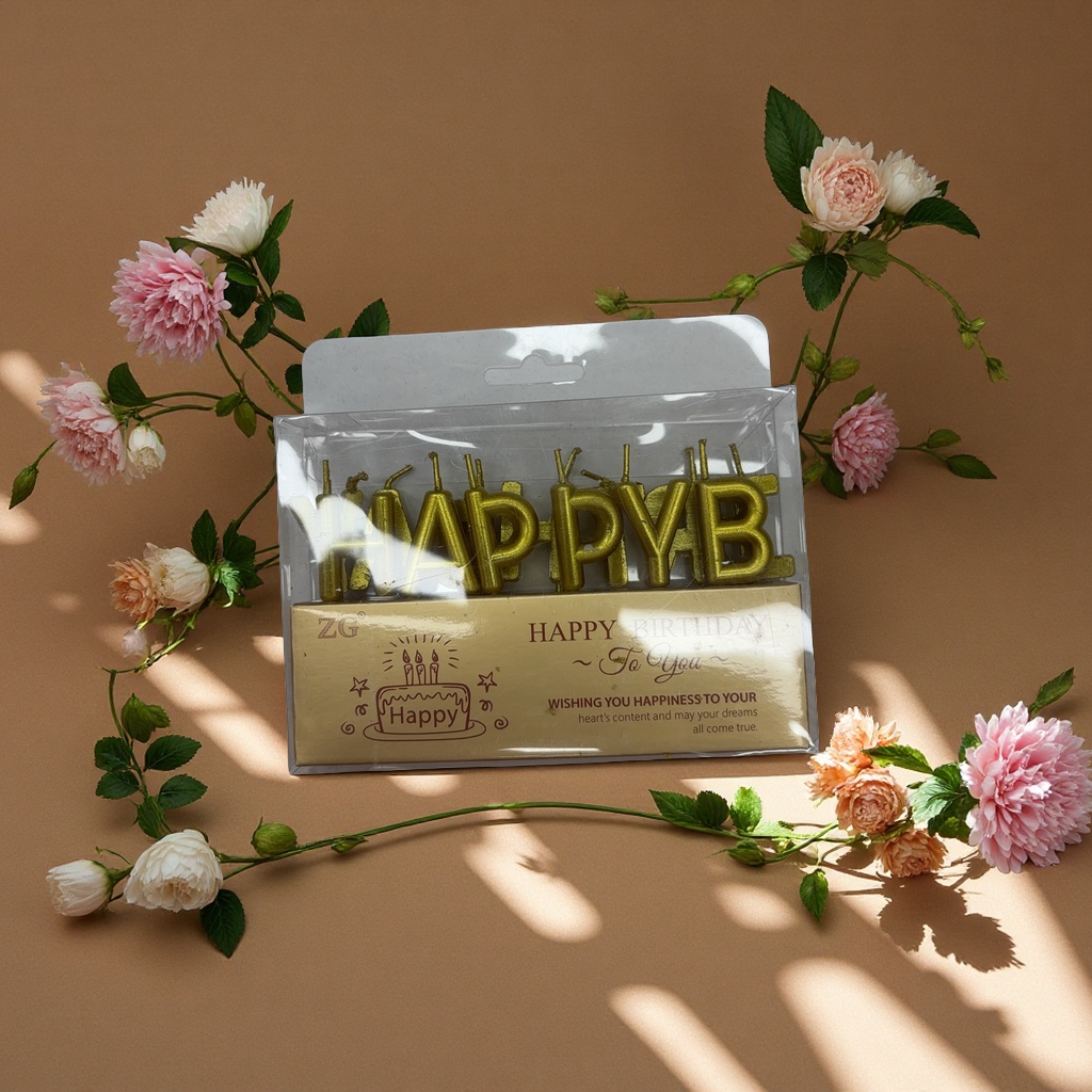 英文生日字母蜡烛节日氛围装饰蜡烛生日派对用字母蜡烛创意点缀蜡烛套装