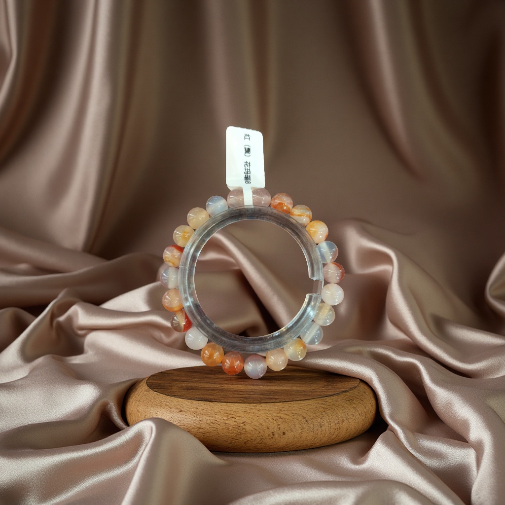 合香珠中药手串文玩手串手工编织天然香料饰品多色可选红花玛瑙8